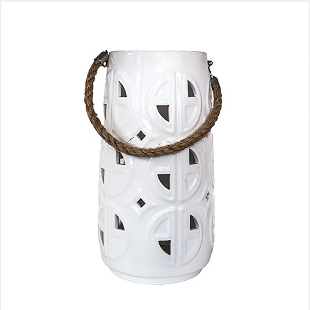 CANDELERO BEIGE 16.5X16.5X28