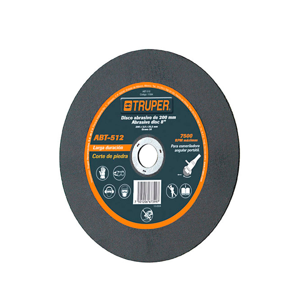 DISCO CORTE PIEDRA 8"TRUP.ABT-512