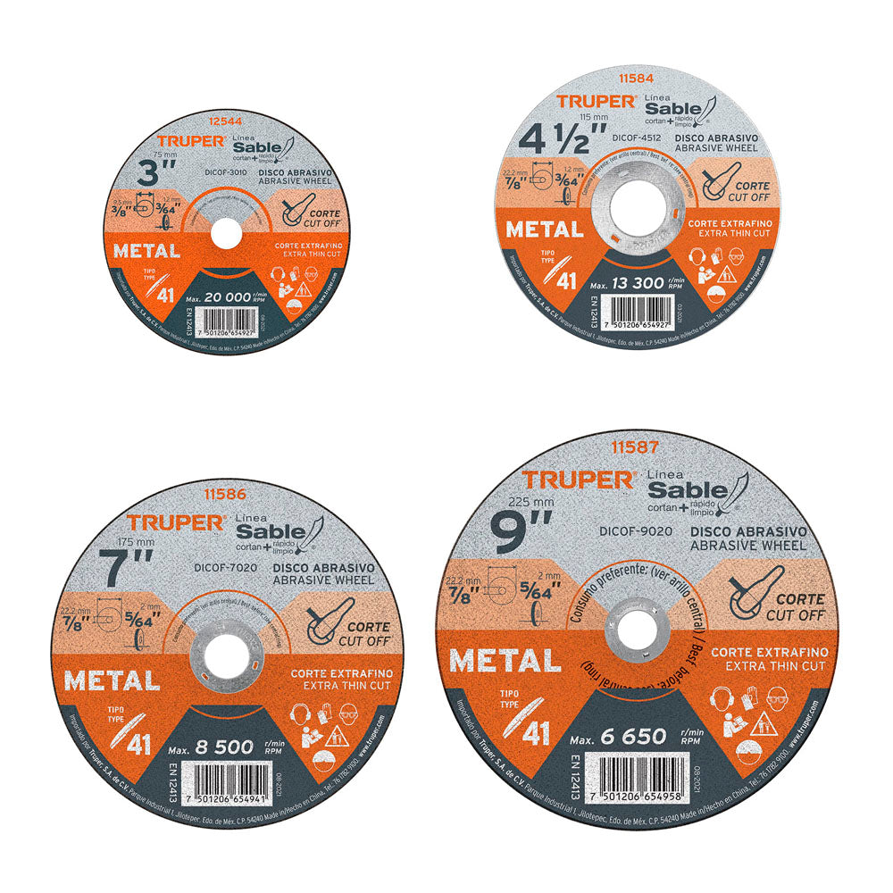 DISCO CORTE EXTRAFINO METAL 7" DICOF-7020