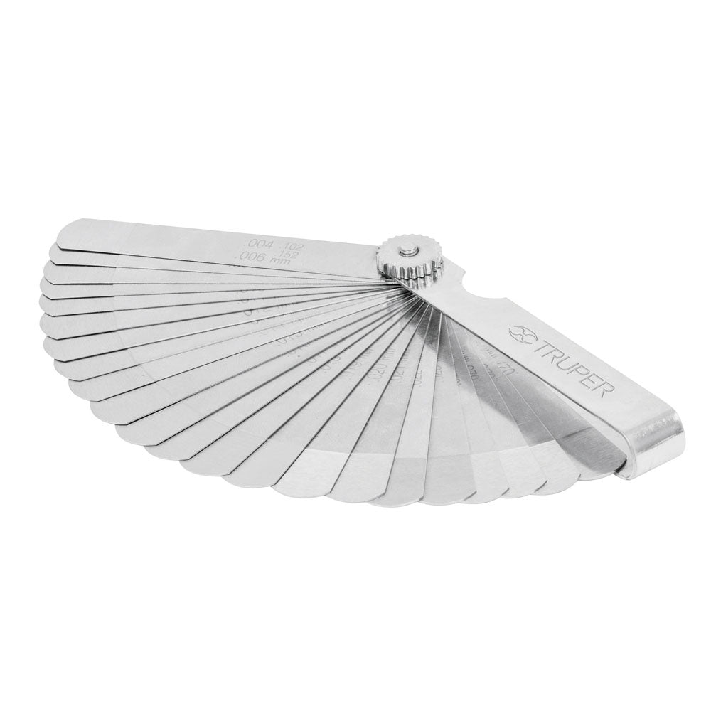 CALIBRADOR PARA BUJÍAS, 25 HOJAS, MILIMÉTRICO