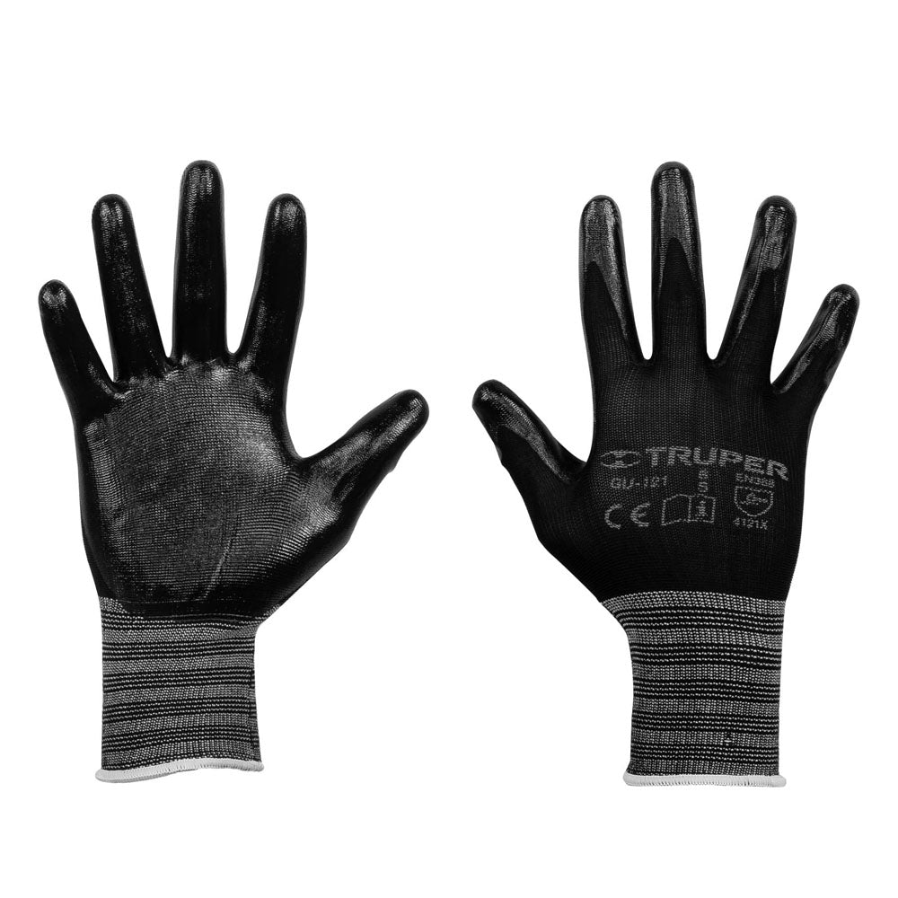 GUANTES NAILON RECUBIERTO CON NITRILO MEDIANOS