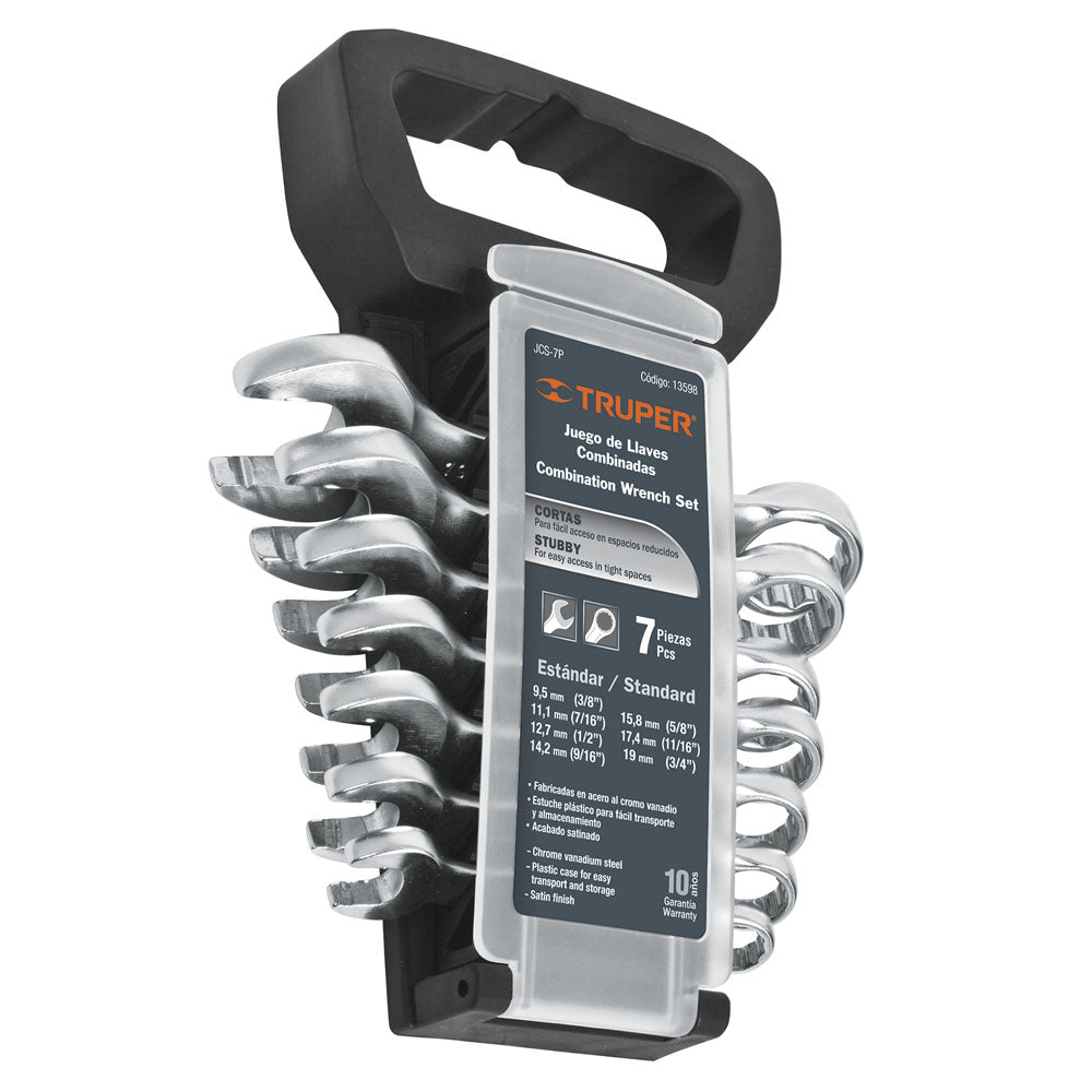 JGO D 7 LLAVES CORTAS COMB SATINADAS TRUPER JCS-7P