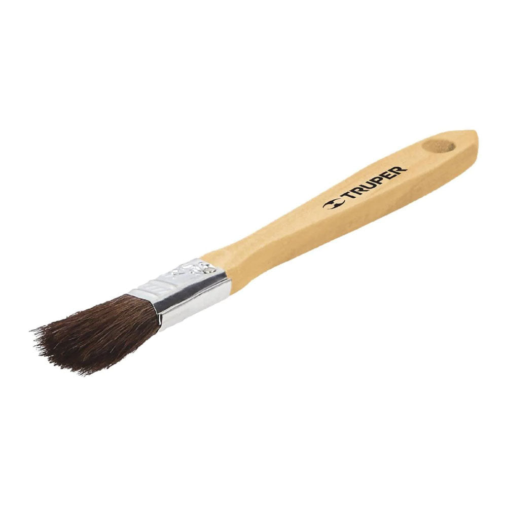 BROCHA MADERA BRT-1/2 TRUPER CERDA NATURAL 43 X 10 MM