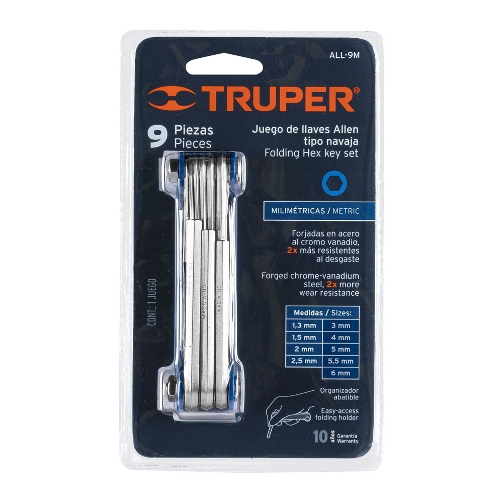 ALL-9M JUEGO DE 9 LLAVES ALLEN MM