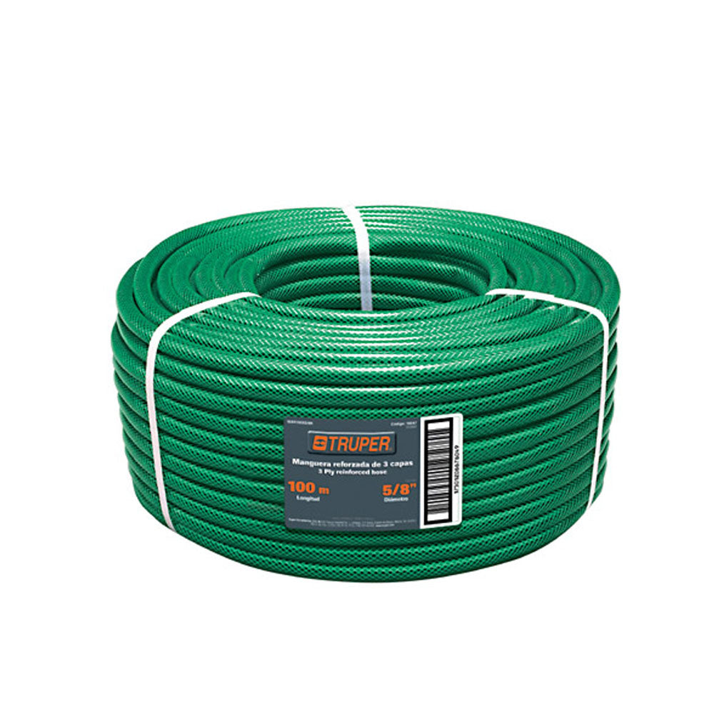 MANGUERA REFORZADA P/AGUA 5/8" X 100M MAN-100X58R