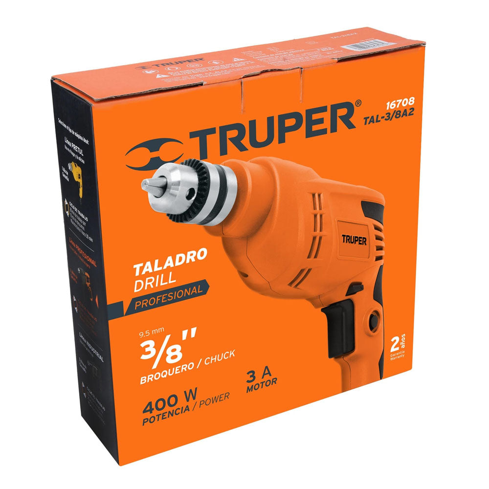 TALADRO 3/8 PROFESIONAK 380 W TAL-3/8A2