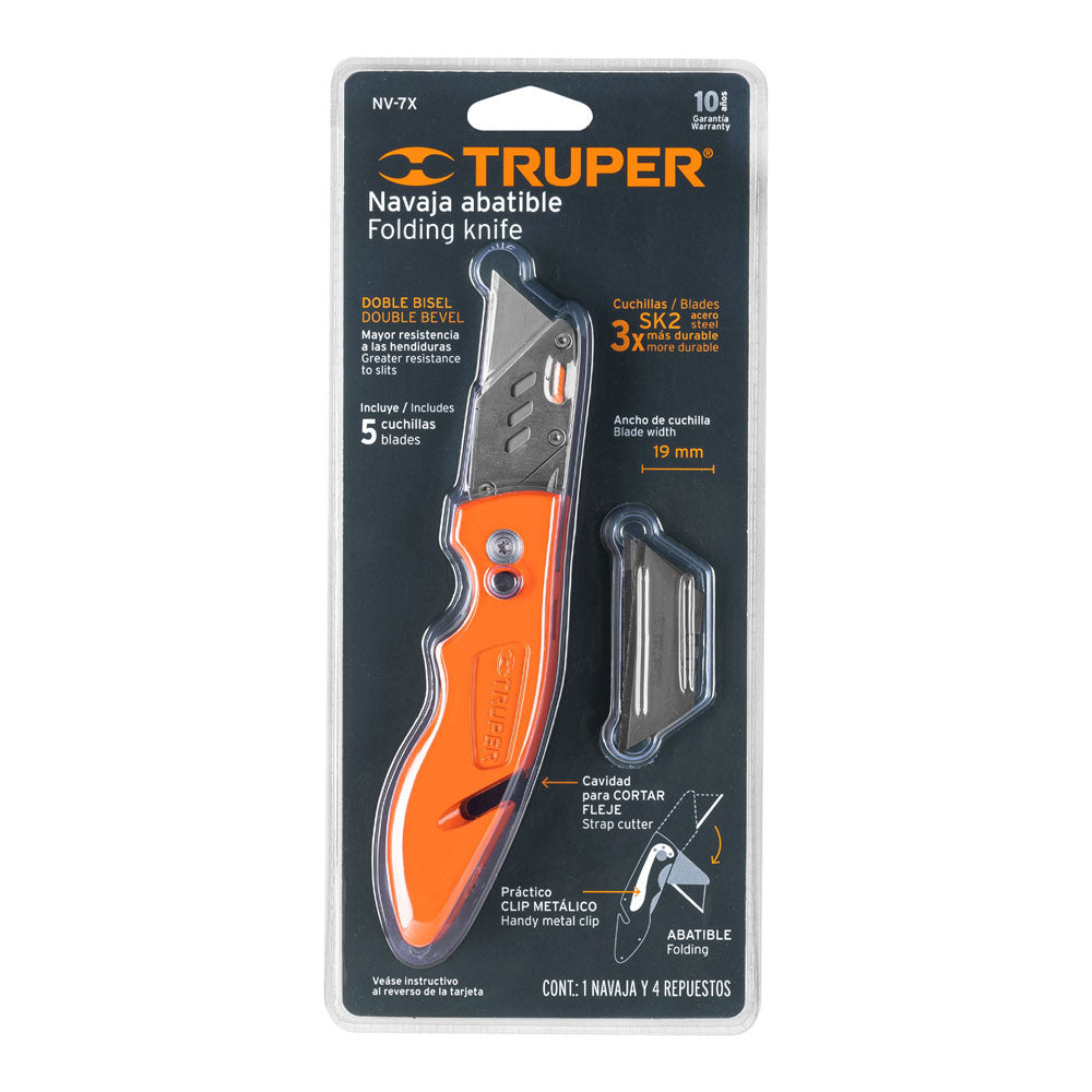 NAVAJA 7' ABATIBLE, CUERPO METÁLICO