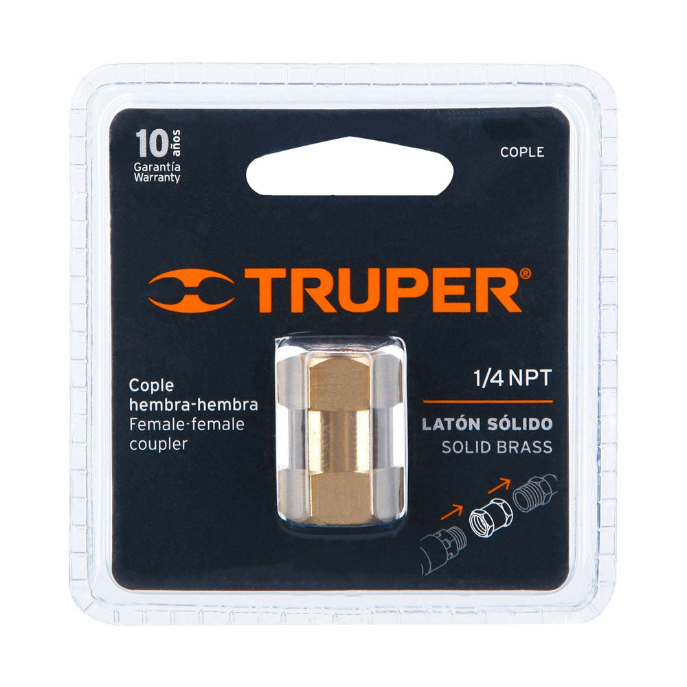 COPLE LATON EQUIPO AIRE 1/4 NPT