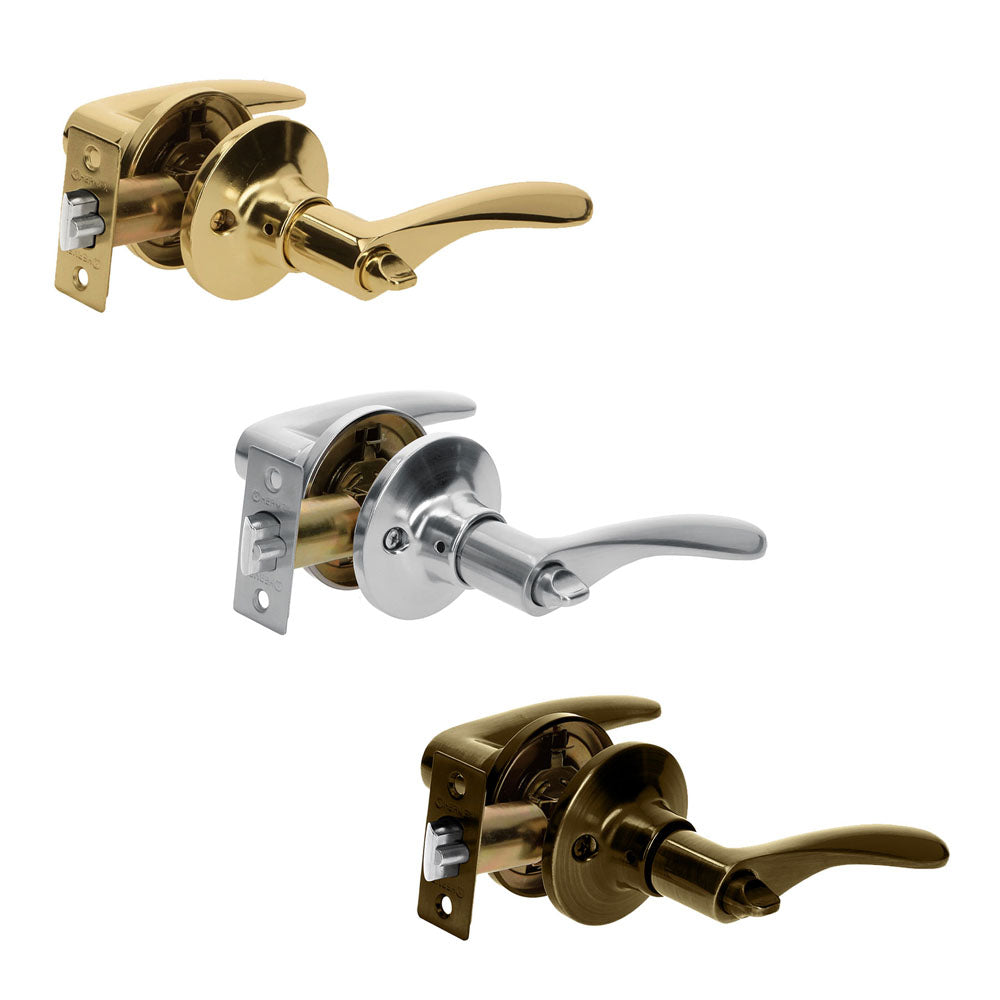 CERRADURA BASIC MANIJA METAL RECAMARA LATON BRILLANTE