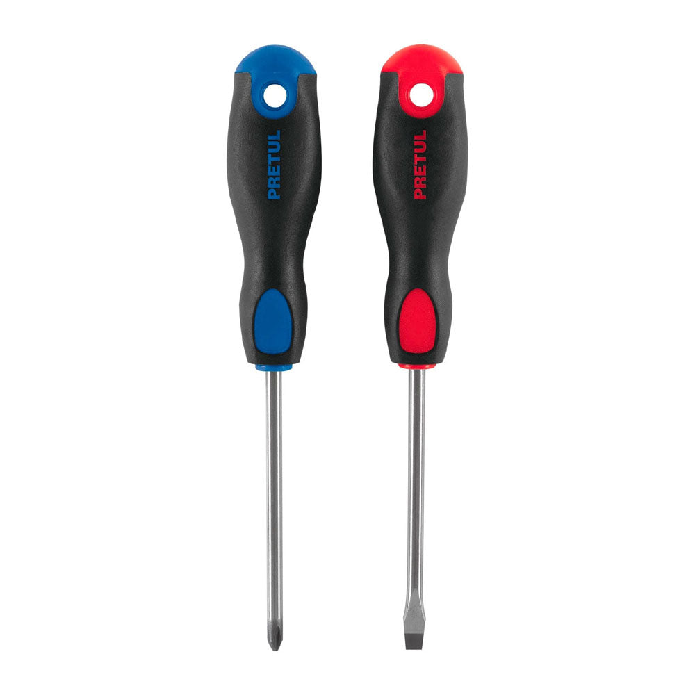 DUO DESARMADORES 1/4X4 MANGO COMFORT GRIP DUO-1/4X4BP