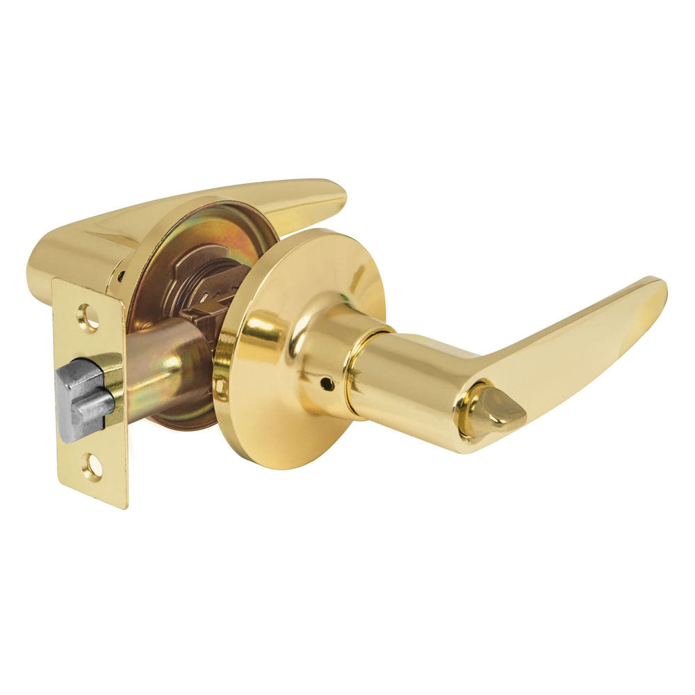 CERRADURA MANIJA LATON BRILLANTE RECAMARA CEMA-1RP