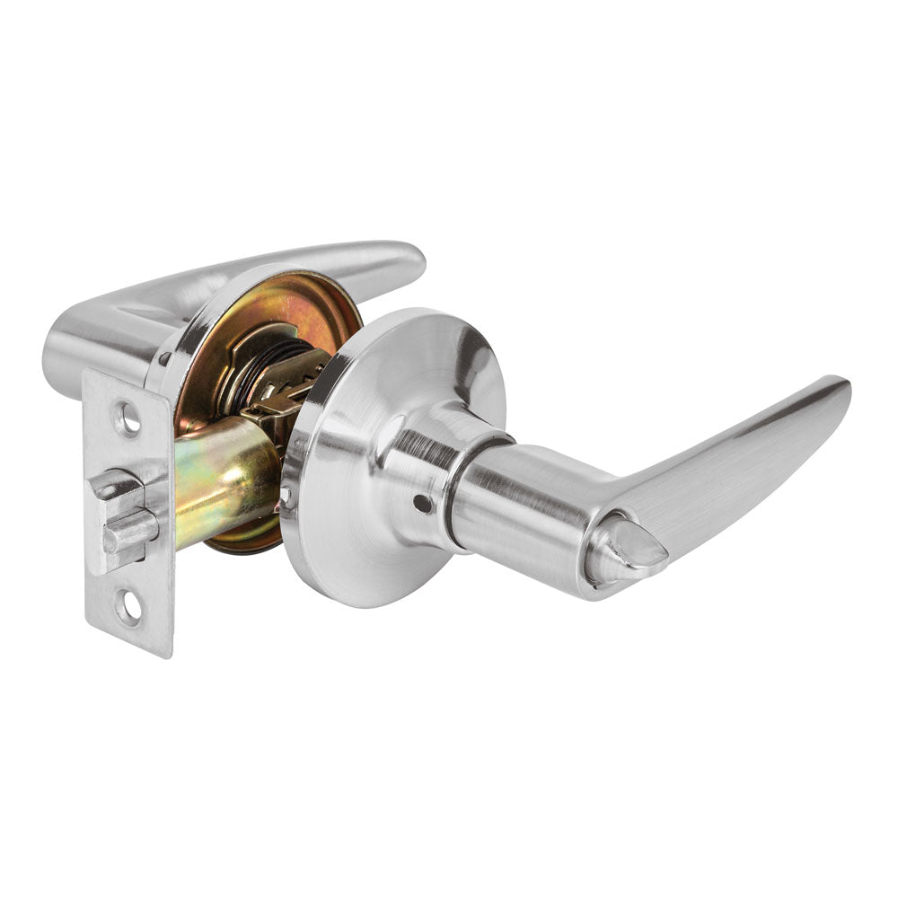CERRADURA MANIJA CROMO MATE CEMA-3BP