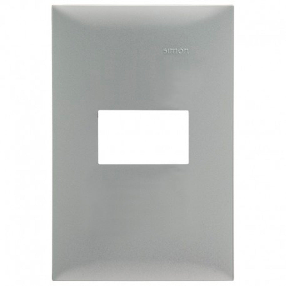 PLACA 1MOD S25 ALUMINIO MATE S/CHASIS
