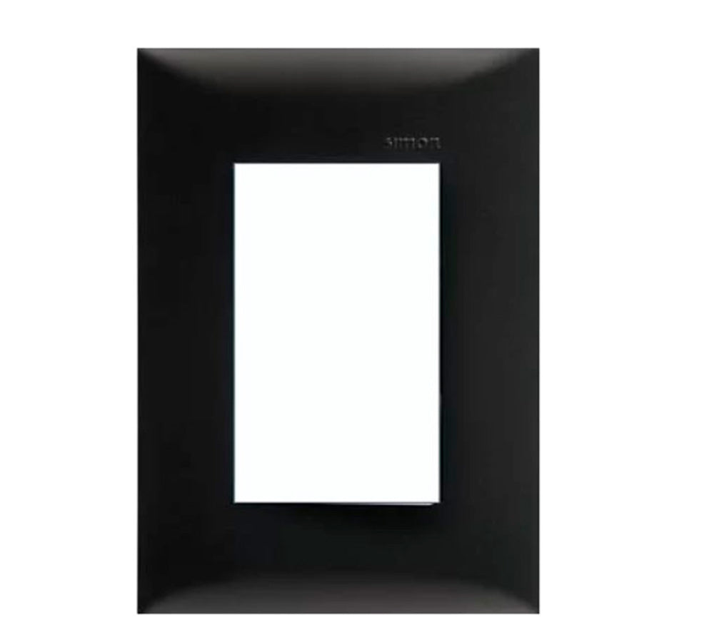 PLACA 3MOD S25 NEGRO EBANO S/CHASIS