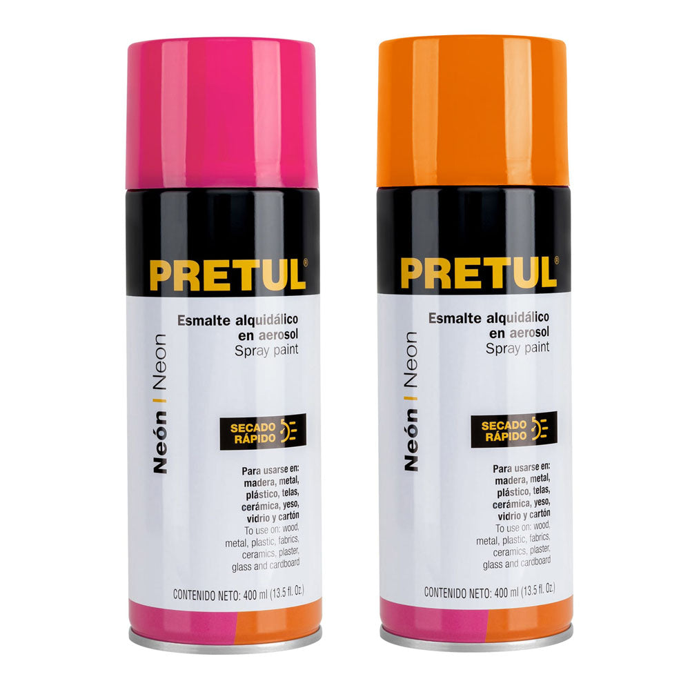 PINTURA EN AEROSOL NEON ROSA P