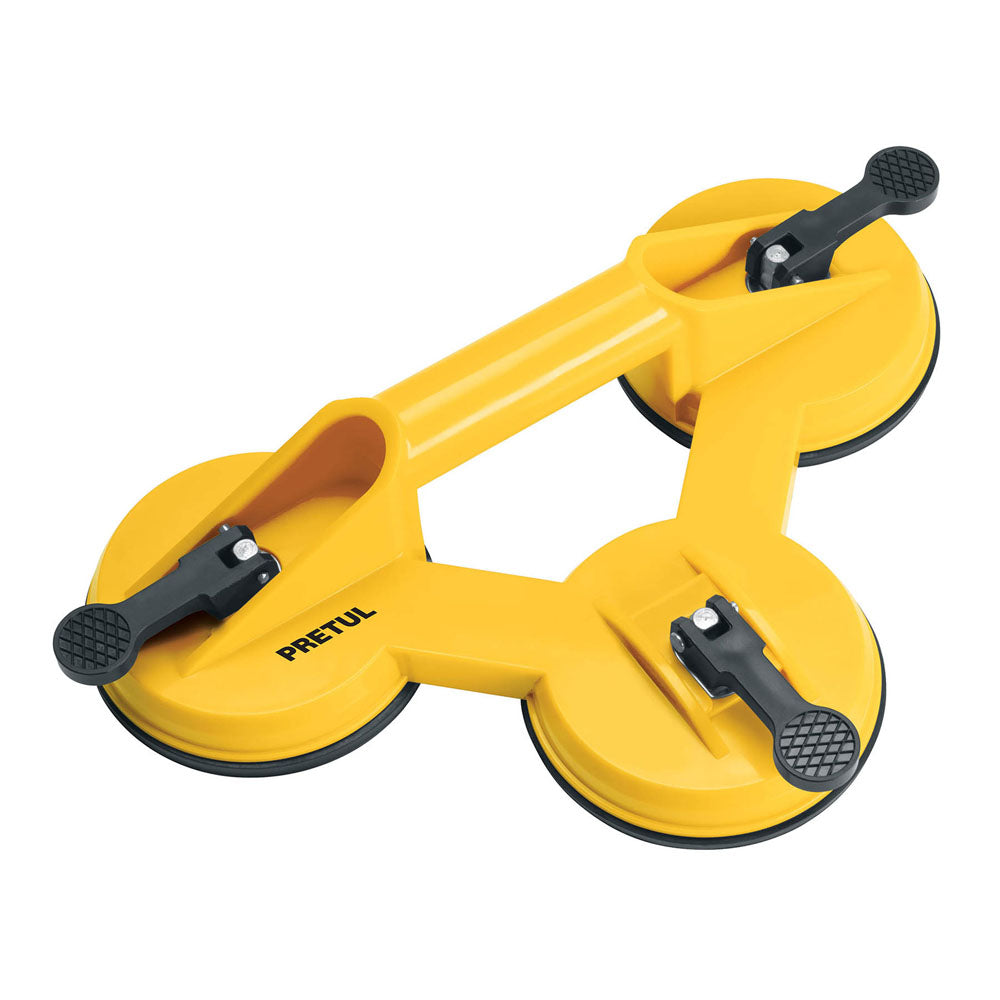 VENTOSA DE PLÁSTICO PARA VIDRIO, 3 COPAS DE SUCCIÓN, PRETUL