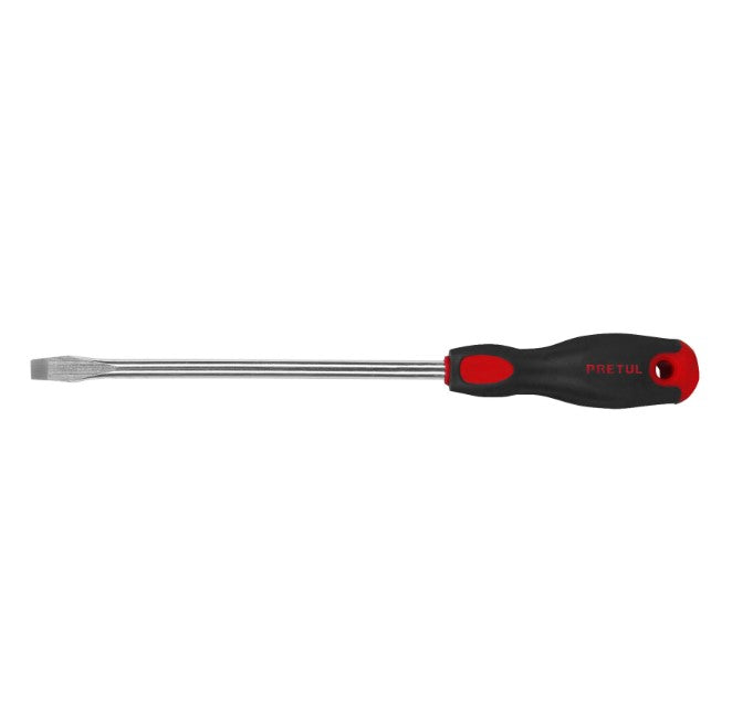 DESARMADOR PLANO 3/8' X 8' MANGO COMFORT GRIP, PRETUL