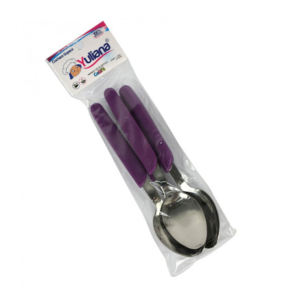 CUCHARA SOPERA 4 PIEZAS COLORES R8-82010