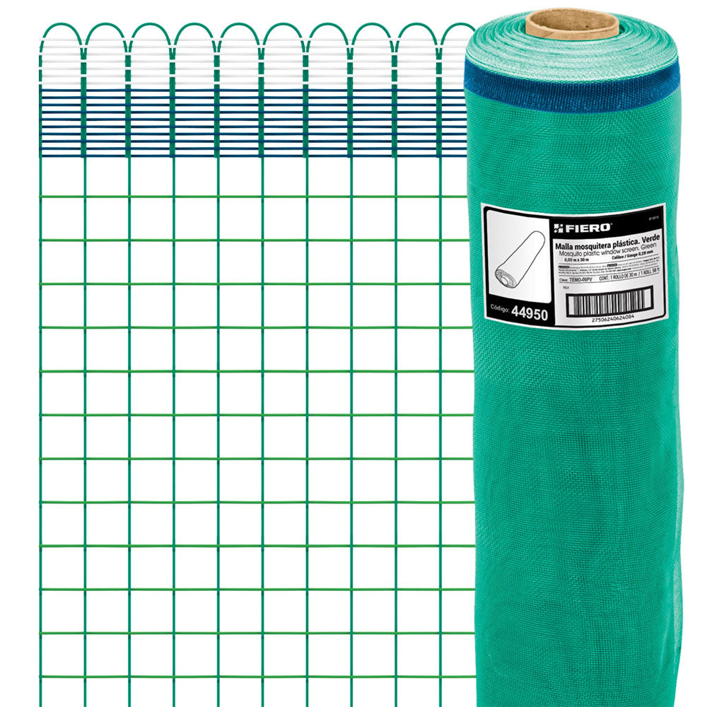 MALLA MOSQUITERA PLASTICA 1.70 X 30 M GRIS TEMO-17PG