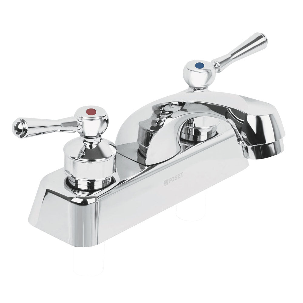 MEZCLADORA PLASTICA LAVABO CUELLO CURVO MANERALES MP-050P