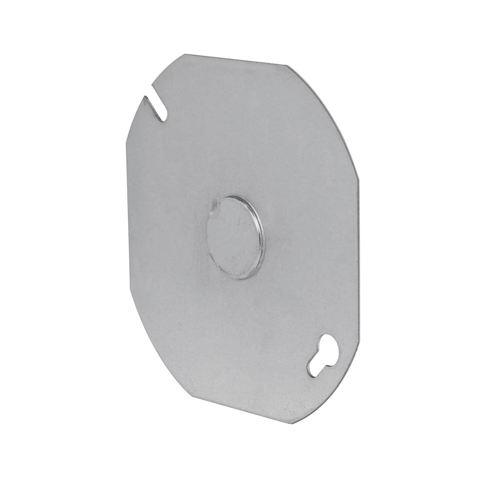 TAPA DE ACERO PARA CAJA OCTAGONAL 4X4