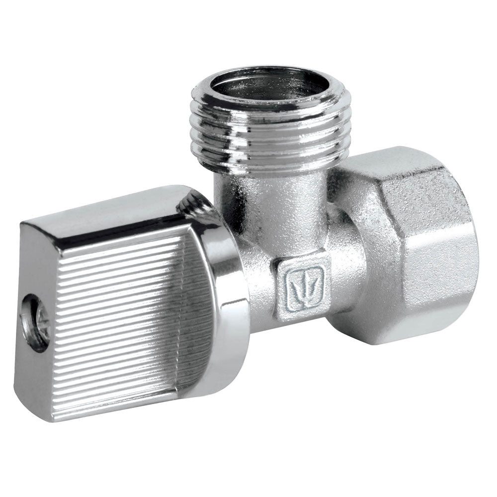 LLAVE ANGULAR 1/2" X 1/2" 1/4" DE VALVULA BASIC