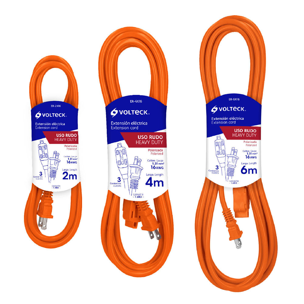 EXTENSIOM ELECTRICA USO RUDO 2 CALIBRE 16 ER-2X16