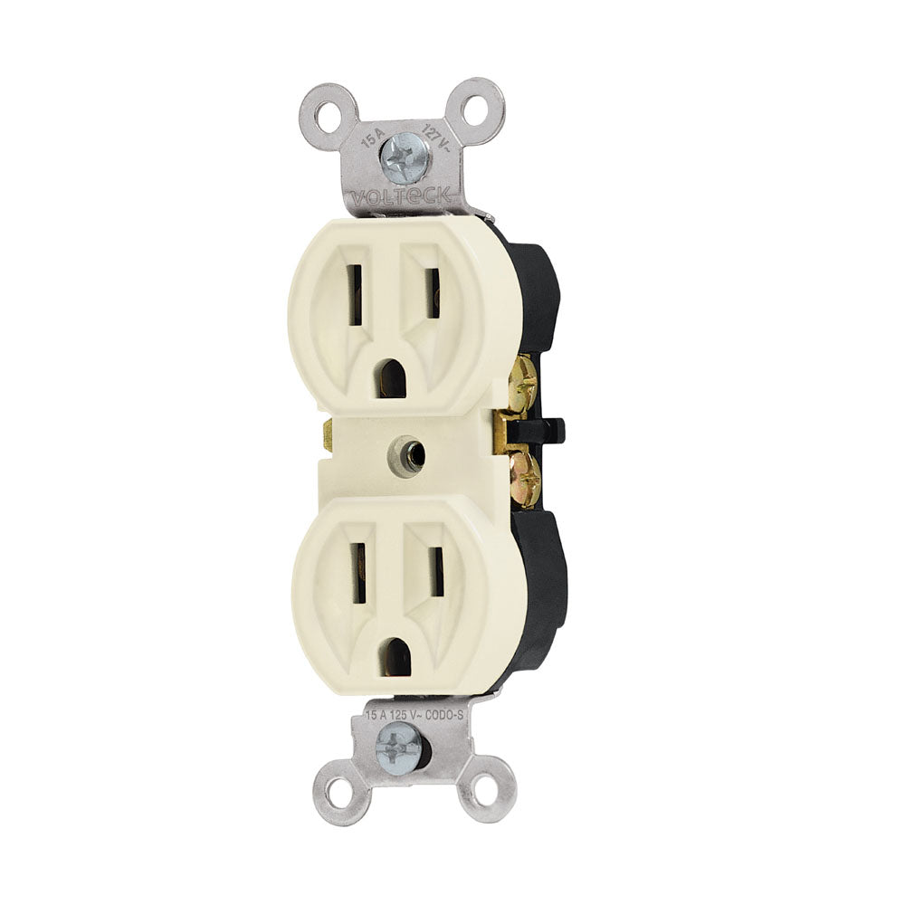 CONTACTO DUPLEX, 2 POLOS, 3 HILOS, LINEA STANDARD, A GRANEL