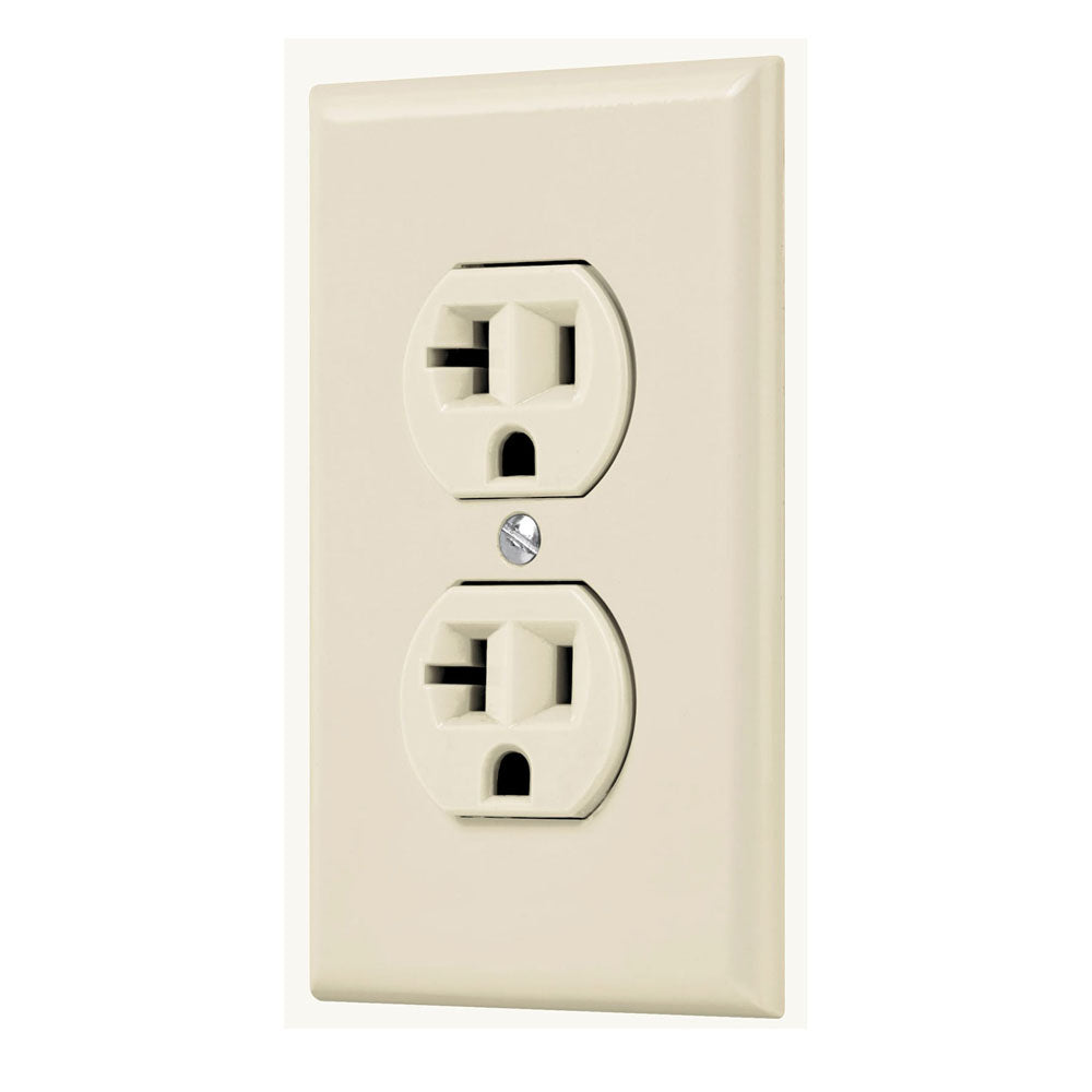 PLACA ARMADA CONTACTO DUPLEX 23 POLOS LINEA STANDAR MARFIL
