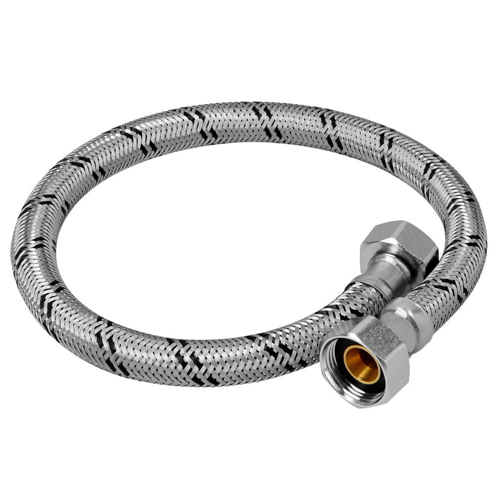 MANGUERA FLEXIBLE P/BOILER 3/4X3/4 40 CM INOXIDABLE