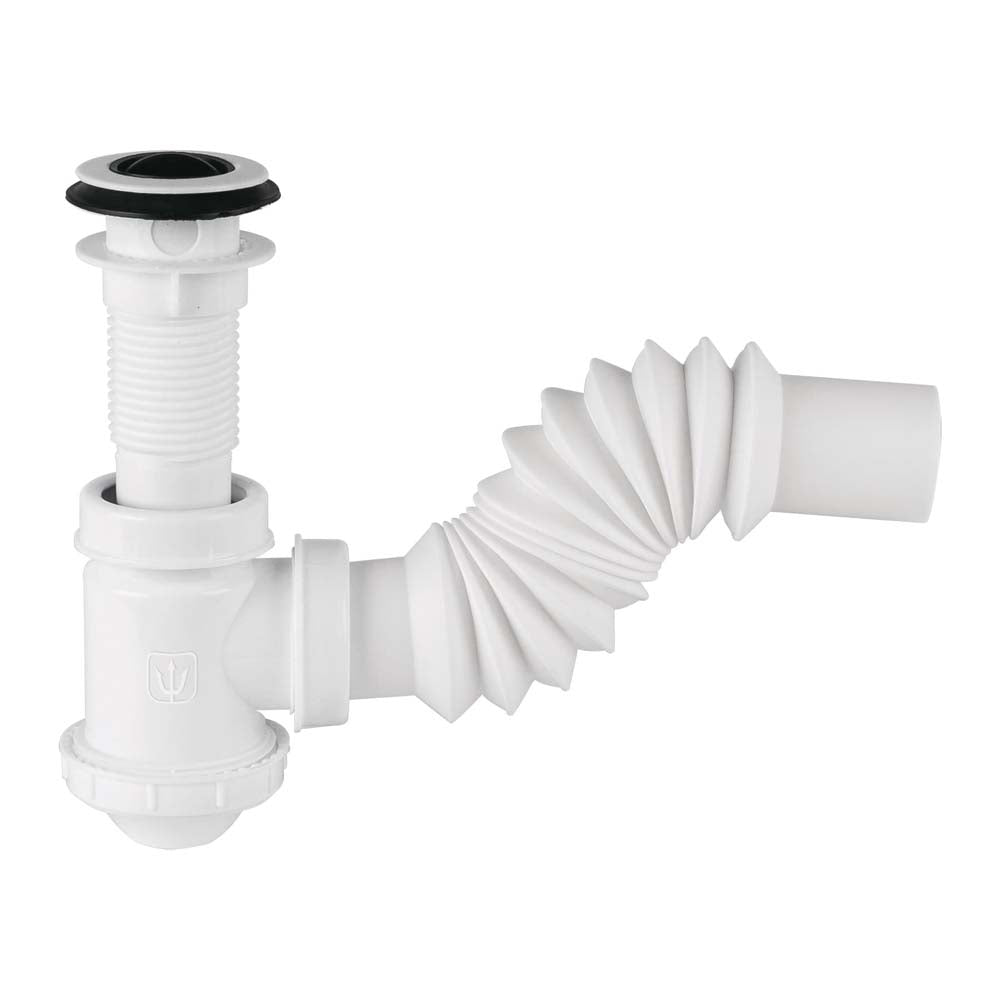CÉSPOL DE BOTE P/LAVABO CON CONTRA, POLIPROPILENO, 1-1/4"