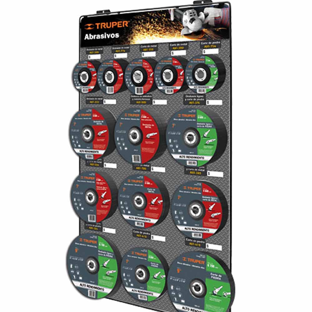 RACK DE DISCOS ABRASIVOS SIN PRODUCTO R-DISA-C2