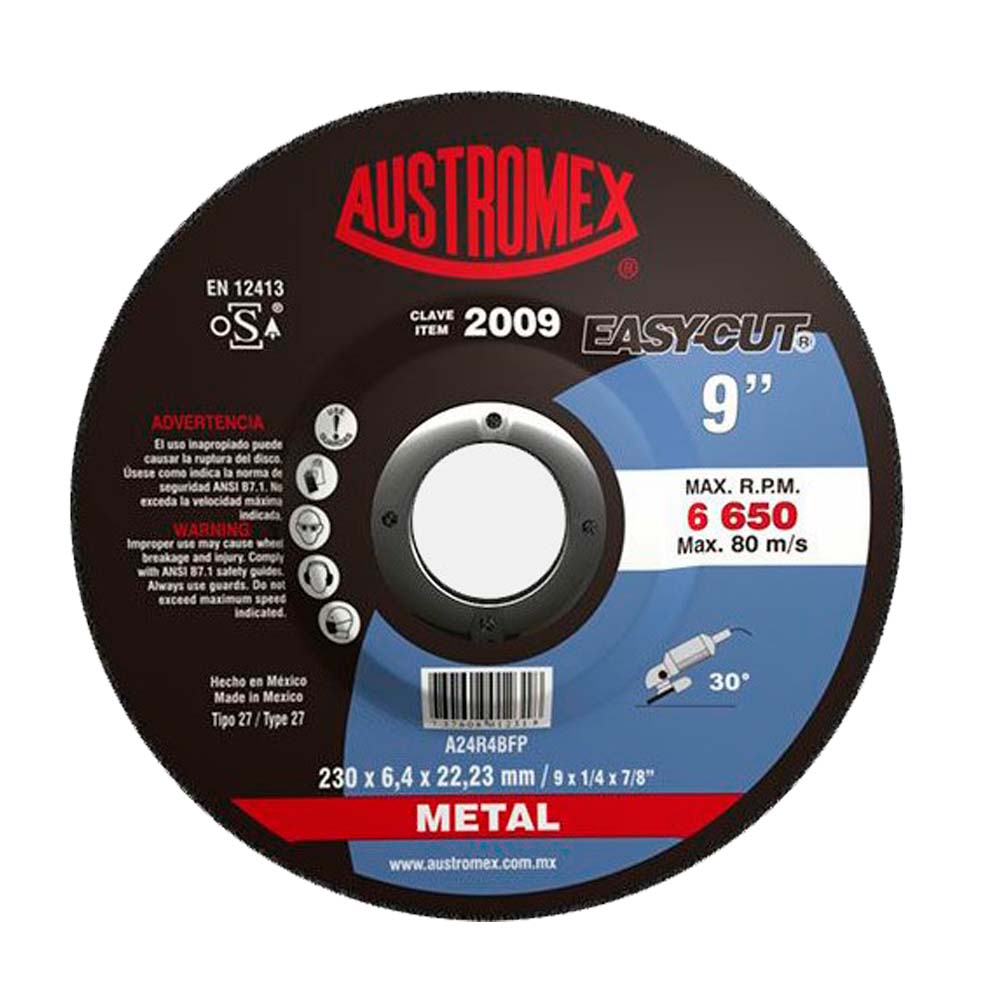 DISCO DESBASTE 9" EASY-CUT