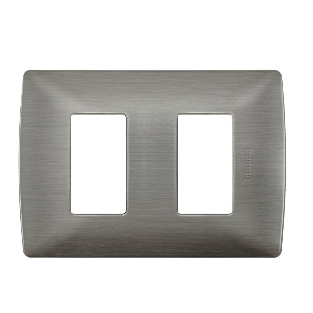 PLACA DE ALUMINIO ACERO QMX 2 VENTANA