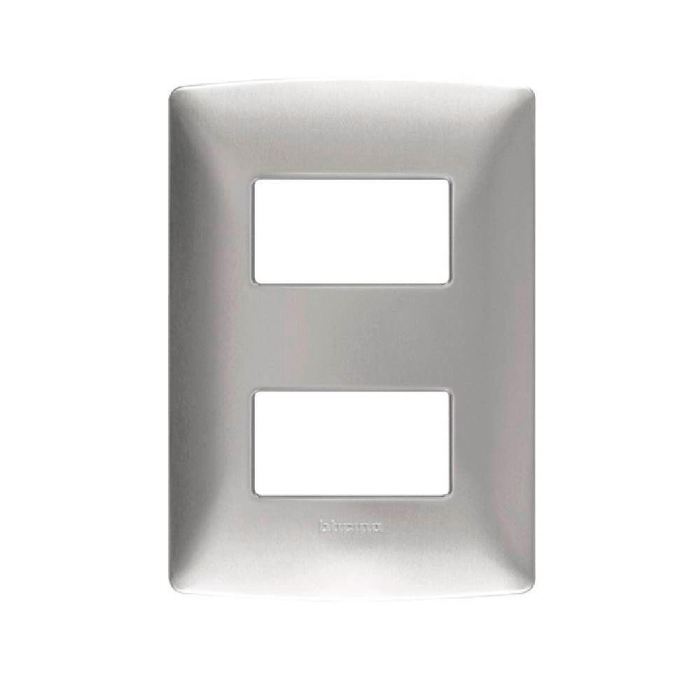 PLACA DE ALUMINIO QMX PLATA 2 VENTANA