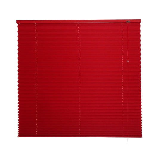 PERSIANA PLISADA DE TELA 100X120 ROJO INTENSO