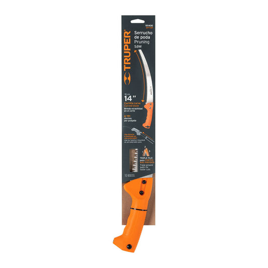 SERRUCHO DE PODA 14 HOJA CURVA DPP MANGO PLASTICO
