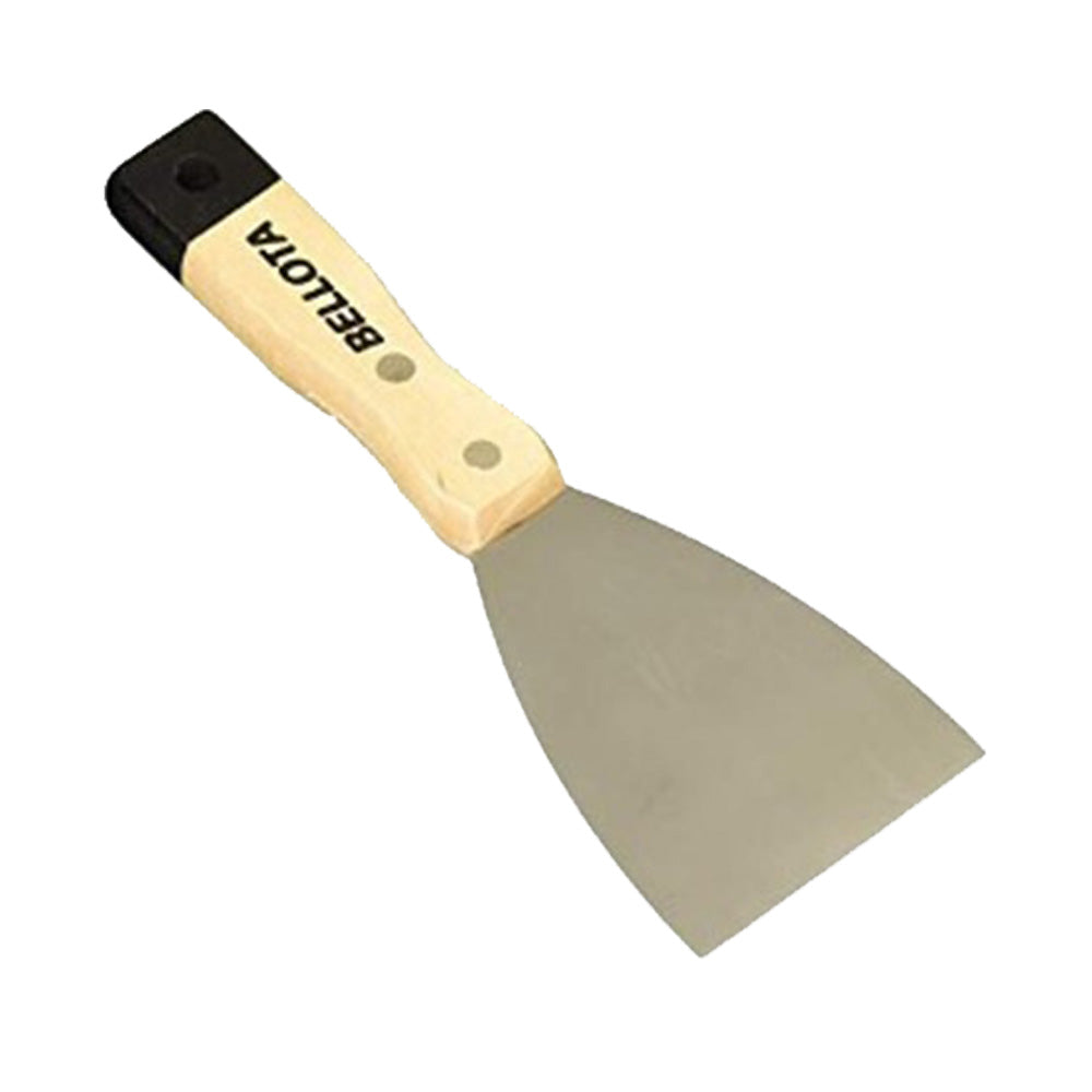 ESPATULA FLEXIBLE MANGO DE MADERA BELLOTA HOJA DE 3 PULGADAS
