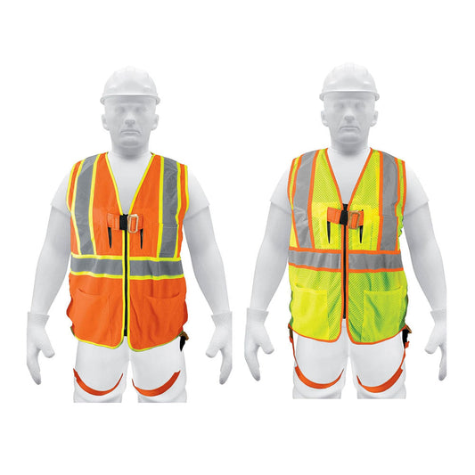 CHALECO DE SEGURIDAD PARA ARNES ALTA VISIBILIDAD NARNAJA