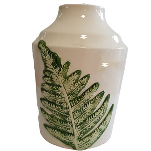 FLORERO HOJA VERDE 13.5X18.5CM