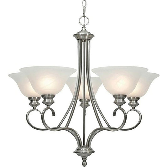 CANDIL ALBACETE 5 LUCES PLATA PF