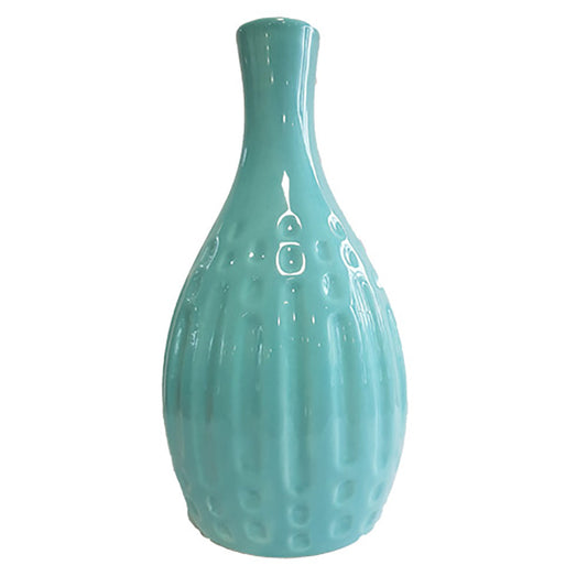 FLORERO CELESTE 12X12X24CM