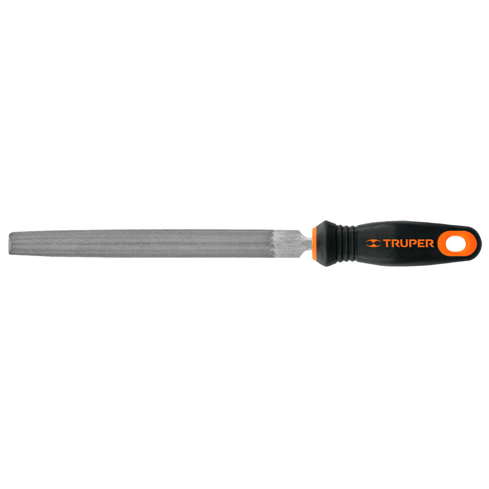 LIMA DE MEDIA CAÑA BASTARDA 10" MANGO DOBLE INYECCION