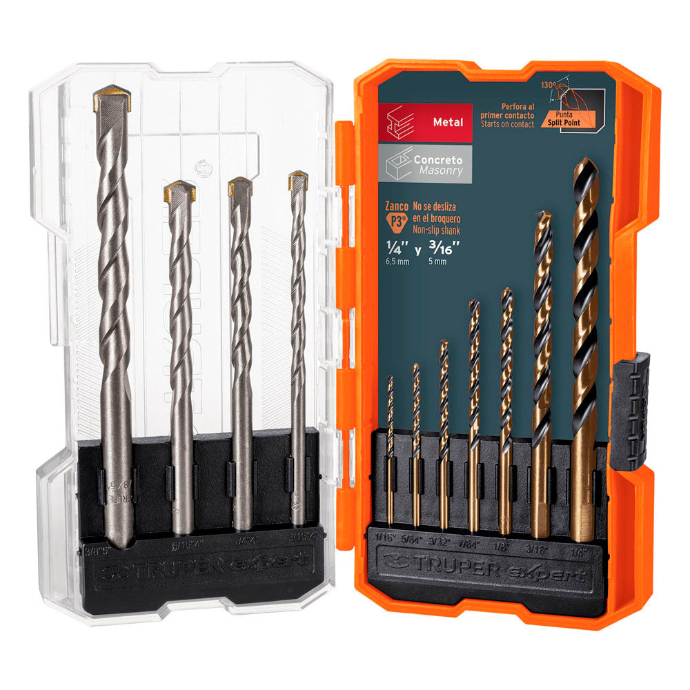 JUEGO BROCAS FIERRO Y CONCRETO JBAC-11