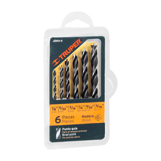 JBMA-6 JGO 6 BROCAS PARA MADERA