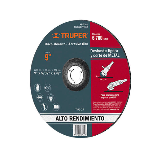 DISCO DESB.METAL 9" TRUP.ABT-382