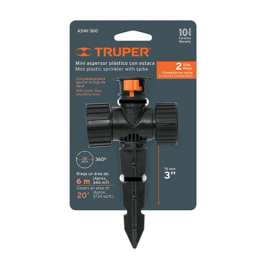 ASPERSOR PLASTICO P/RIEGO A 360° TRUPER ASMI.360