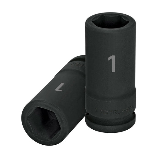 DADO IMPACTO, LARGO, 6 PUNTAS, CUADRO 3/4' DE 1'