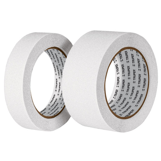 CINTA ANTIDERRAPANTE CON ABRASIVO ROLLO 25 MM BLANCA