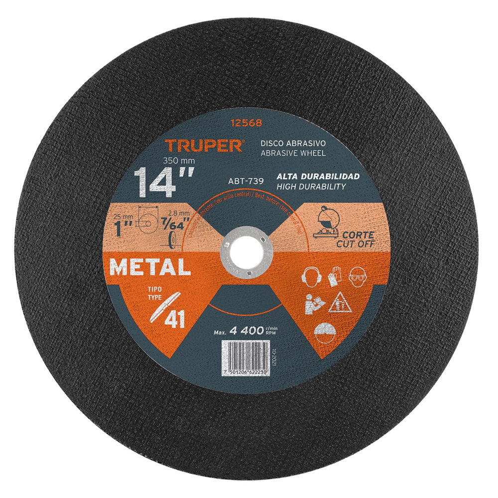 ABT-739 DISCO ABRASIVO P/CORTE ALUMINIO